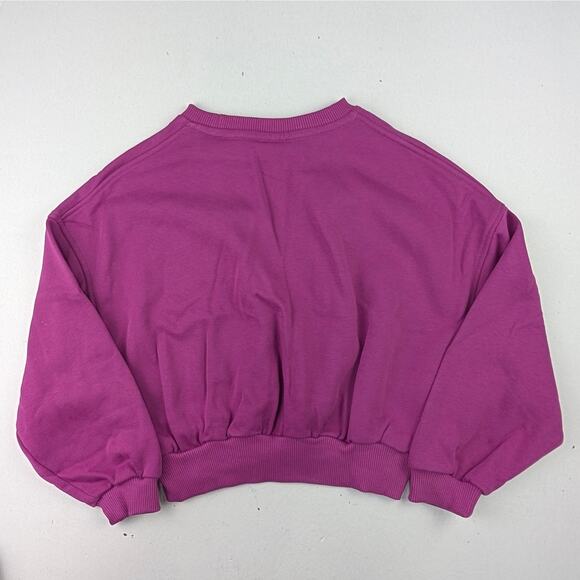 Nike Youth Girls Small Hot Fuchsia Magenta Boxy Fit Sweatshirt & Joggers Set - Picture 4 of 6